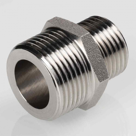 Ниппель переходной из нержавеющей стали Valtec 3/4х1/2"