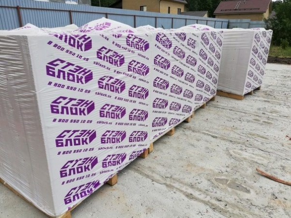 Газосиликатные перегородочные блоки Стэнблок 600х125х250, D500